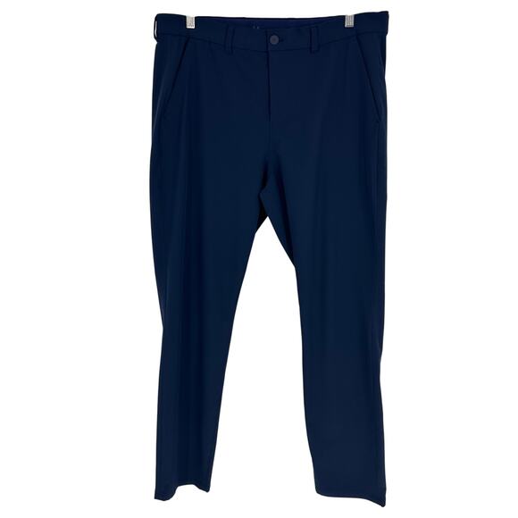 Mizzen Main Helmsman Pants Mens 36x30 Blue Performance Athletic Tapered Stretch - Picture 1 of 12